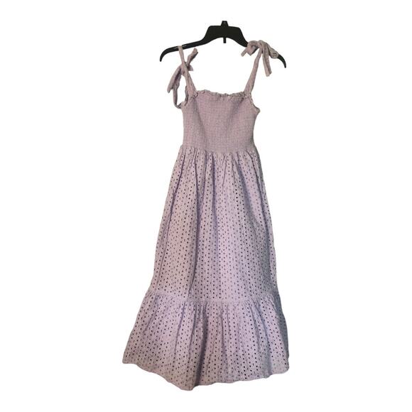 Slate & Willow Purple Smocked Dress L - Picture 5 of 8